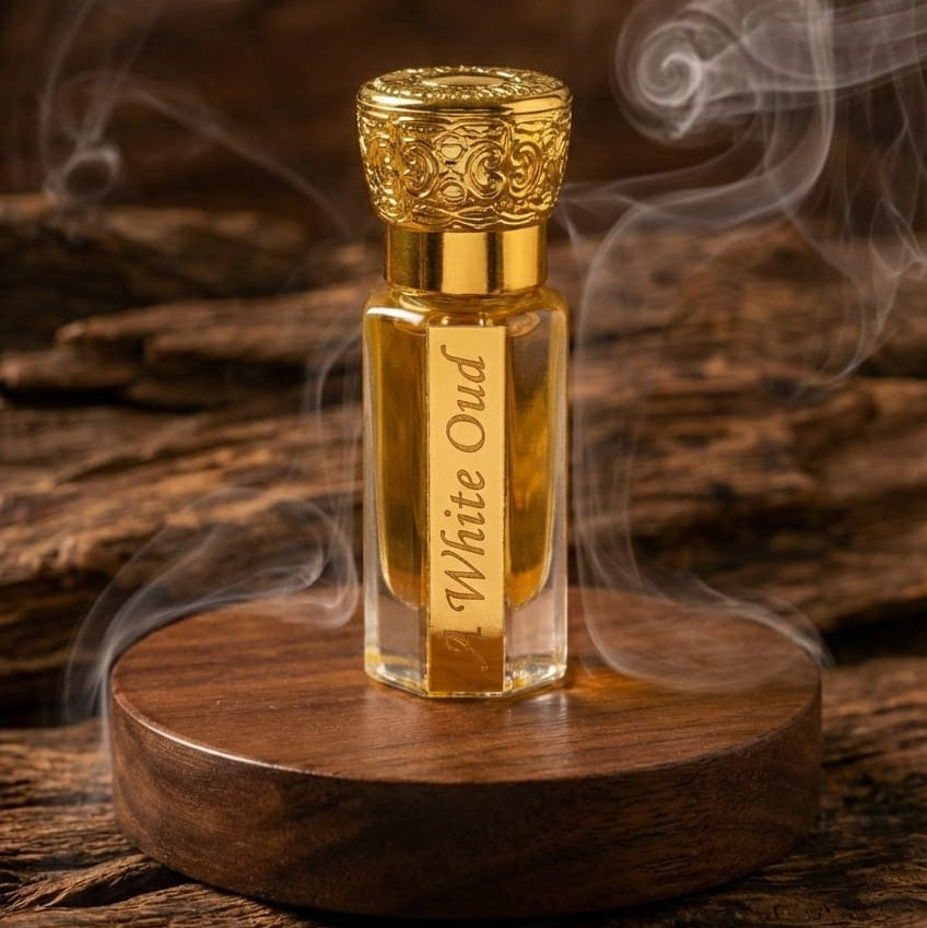 White Oud Attar for Men & Women – Luxury Woody Floral Fragrance Oil