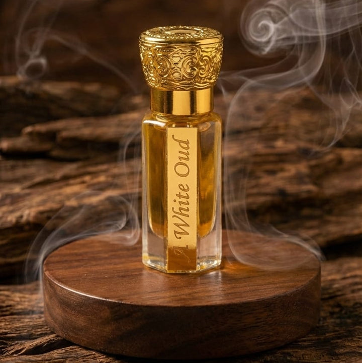 White Oud Attar for Men & Women – Luxury Woody Floral Fragrance Oil